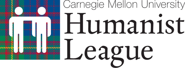 Carnegie Mellon University's Humanist League. Image of one figure reaching out to another.