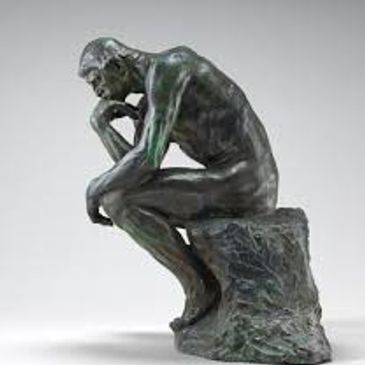 Rodin's statue, "The Thinker"