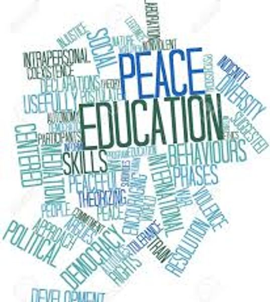 Peace education; cultivating a culture of peace based on human rights leadership
Positive Peace