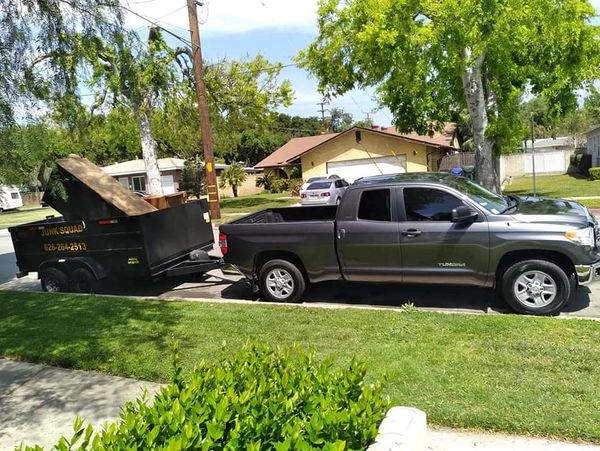 Getting ready to head out to the land field to dispose of customer items.