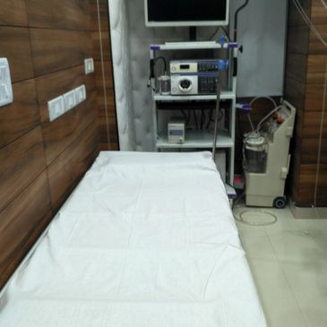 Endoscopy suite for carrying out Endoscopy, Colonoscopy procedures located at Dwarka, New Delhi. 