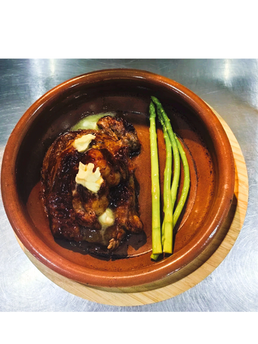 RIBEYE STEAK WITH ASPARAGUS (300g) 512cal