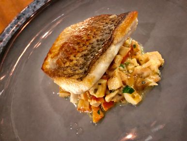 Fish dish at Element 112 in sylvania ohio