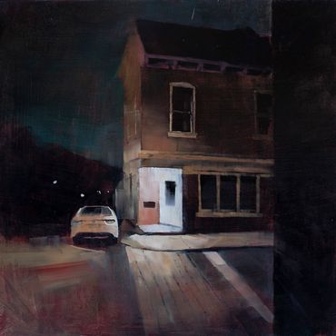 Tableau urbain de Guillaume Menuel, la belle galerie Vieux Port de Québec