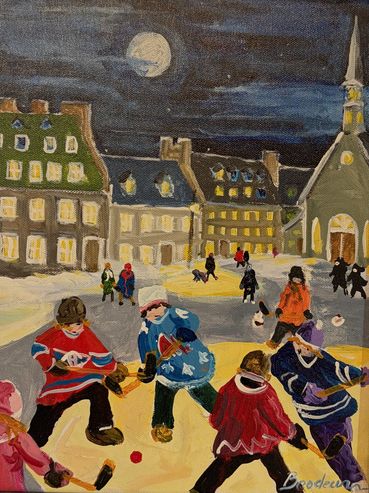 Tableau hockey de Richard Brodeur