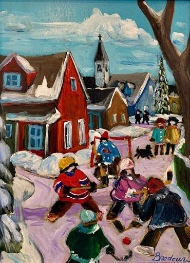Tableau Richard Brodeur, hockey, la belle galerie