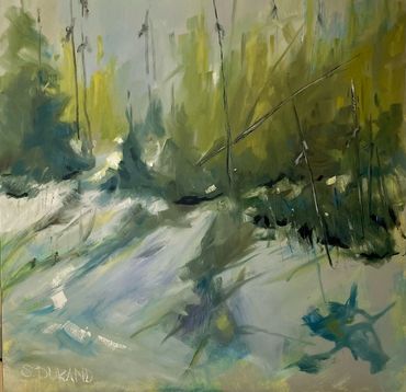 paysage de sylvie durand artiste la belle galerie, vieux port de quebec