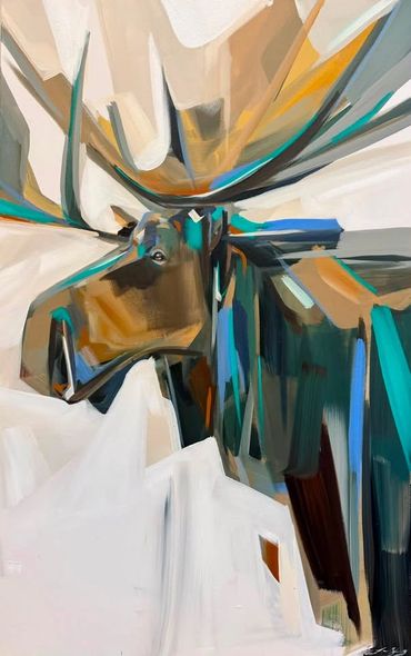 tableau de laura stevens, la belle galerie, vieux quebec