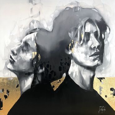 Tableau de Normand Deschamps la Belle galerie