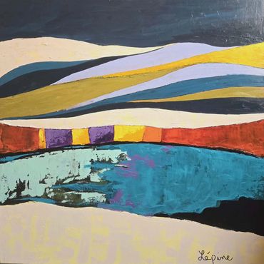 Tableau de Claude Lépine, paysaginaire à la belle galerie de Québec