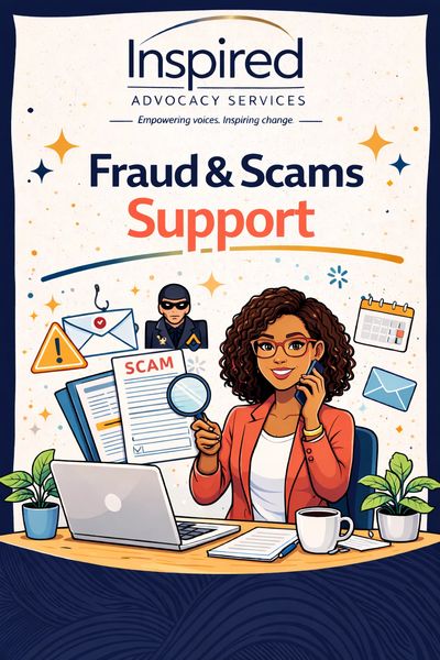 Inspired Advocacy Services offers fraud and scam support with expert assistance.