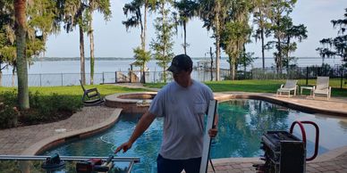 Here the Affordable Sliding Glass Door Repair team is in action on the banks of the St. Johns River.