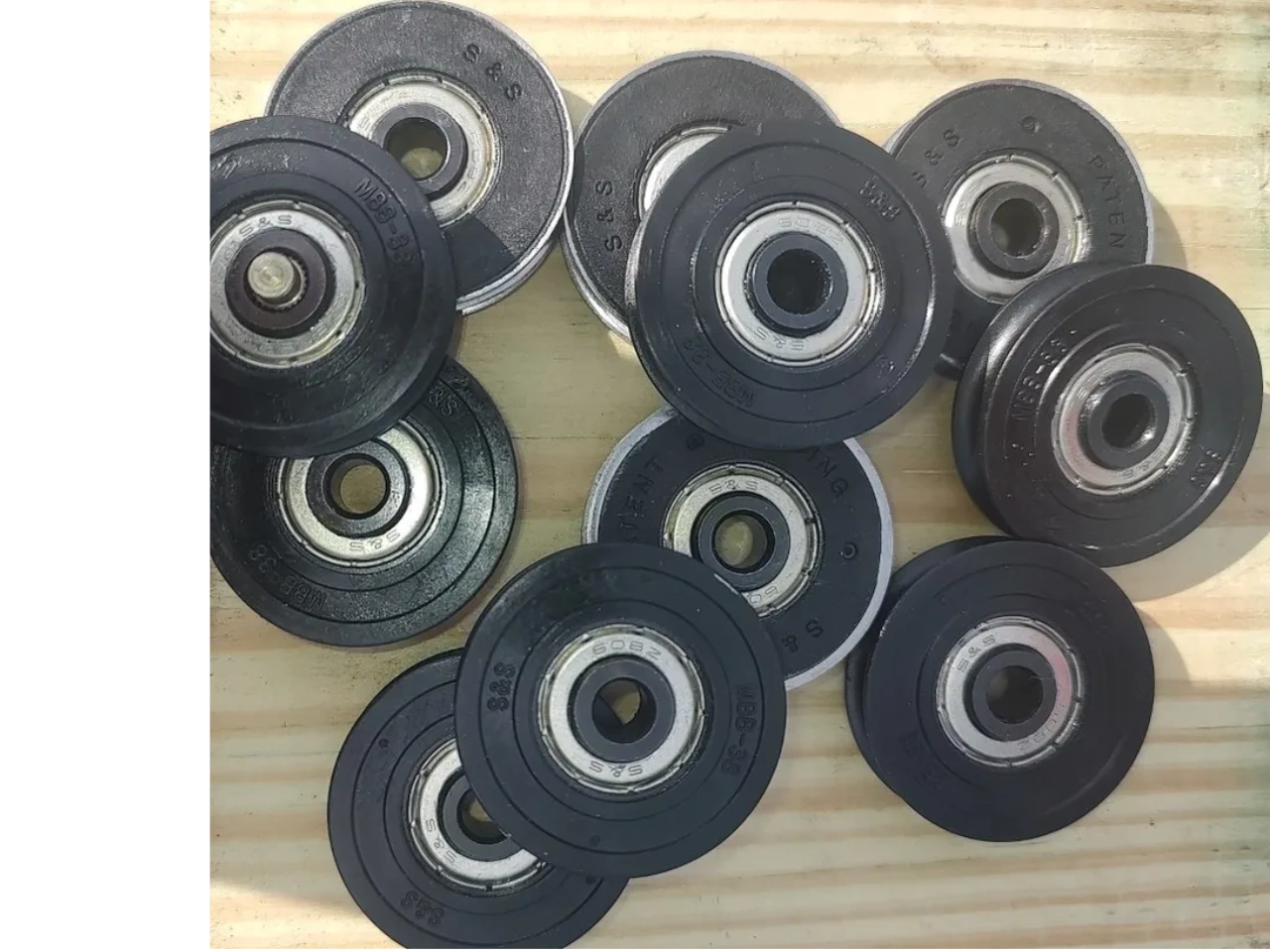 High quality Precision bearings made to handle the weight of the new heavy sliding glass doors