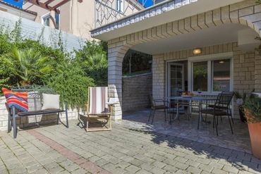 large garden with terrace