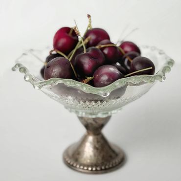 Vintage compote holding sweets