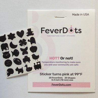 20 large Fever Dots in a variety of fun shapes.