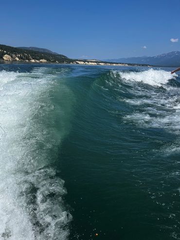 Surfing Columbia Lake