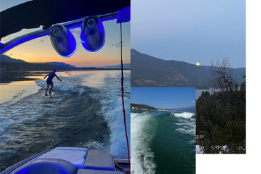 Surfing Columbia Lake