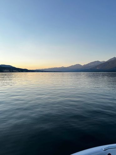 Sunset Beautiful Columbia Lake