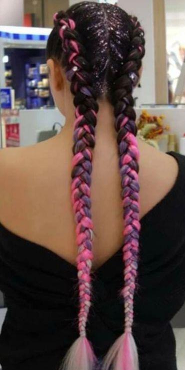 Cornrows  
Dutch plait
