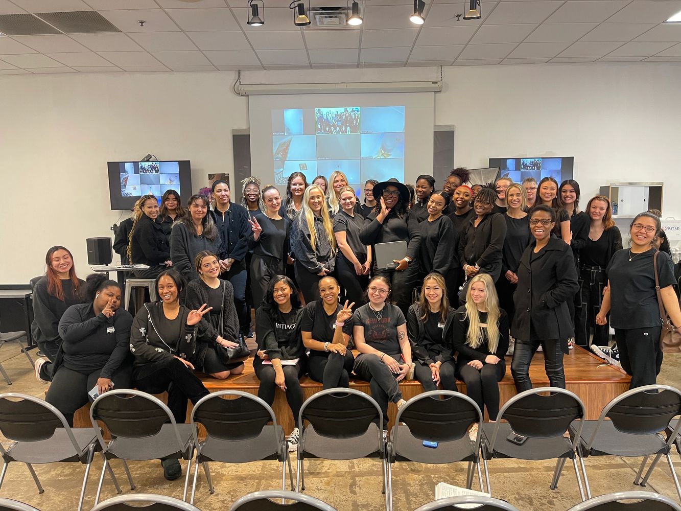 Blue leaf guide cosmetology students at Paul Mitchell the school Atlanta cosmetology school