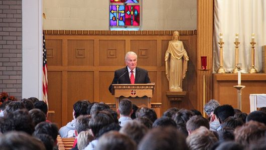 Richard Dalton speaking at St. Sebastian's Unity Day 2019