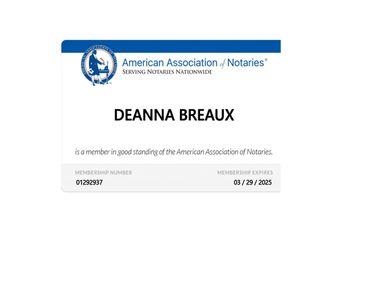 Am. Assoc. Notaries Membership