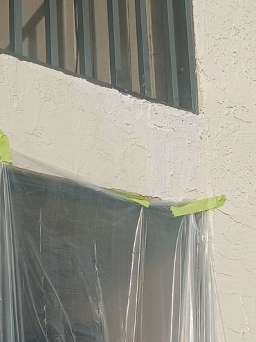 repaired stucco