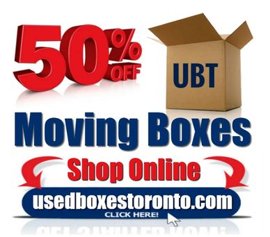 Save over 50% on moving boxes and moving supplies. Shop online at usedboxestoronto.com. 