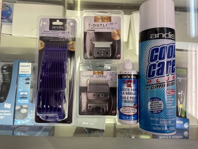 Barber Supplies, Clipper Trimmer Oil, Andis Cool Care, Replacement Clipper and Trimmer Blades, Clipp