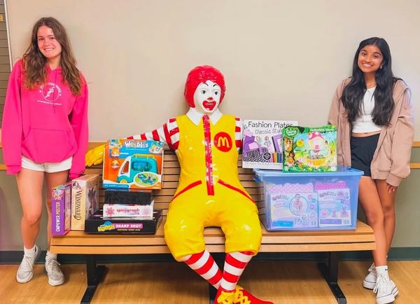 Playmonster donating gifts for our kits.