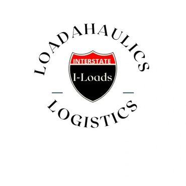 Logo with 'LOAD A HAULICS LOGISTICS' around an interstate shield.