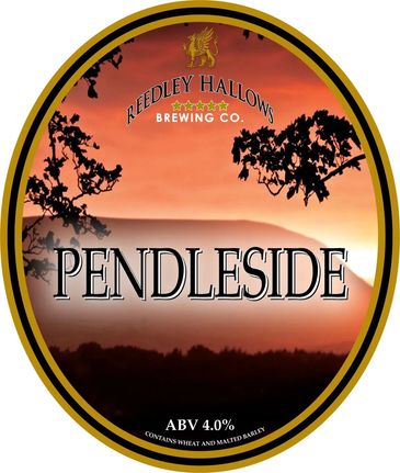 Label for Redley Hallows Brewing Co.'s Pendleside beer.