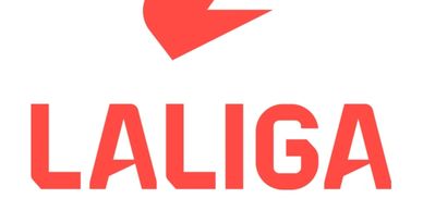 Red La Liga logo on white background.