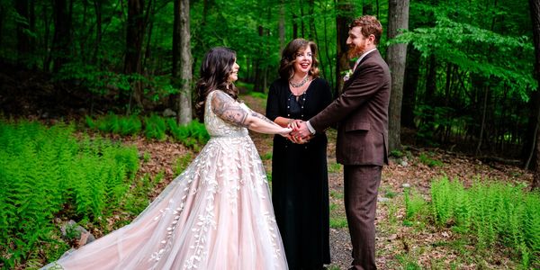 carolee officiating a private wedding