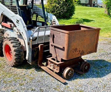An early 20th century mine dump cart from southern California.