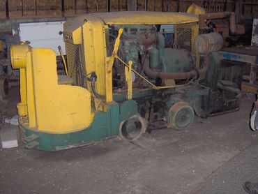 Underground mine locomotive. We are seeking one of these for our collection.