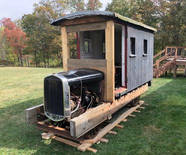 1940's era narrow gauge rail truck. Some of us are currently working on the restoration in Maryland