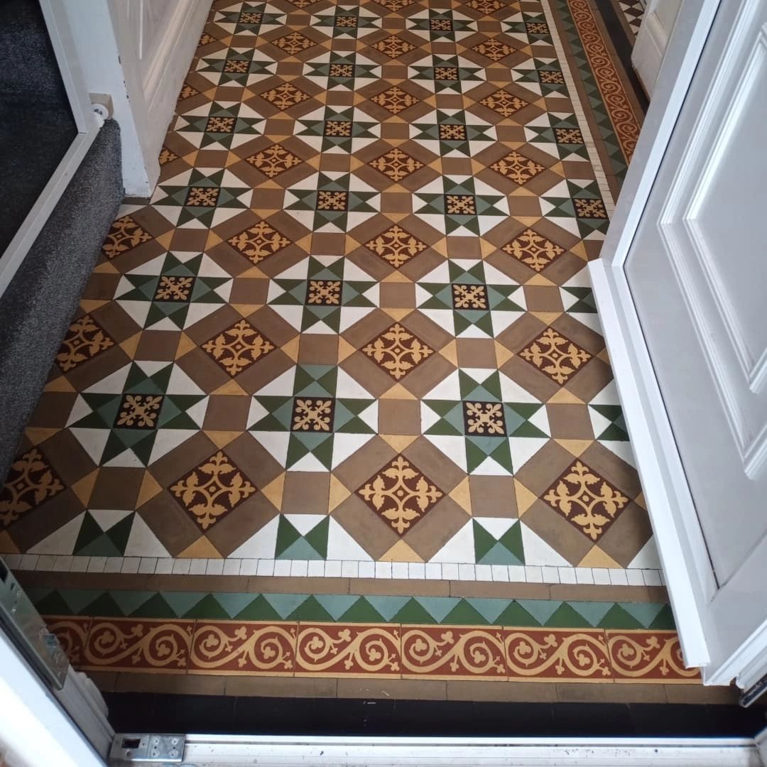 Victorian minton floor cleaning in Derbyshire Nottingham Nottinghamshire Leicestershire Warwickshire