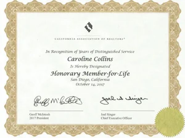 A certificate with yellow color frame