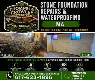 stone foundation repairs and waterproofing