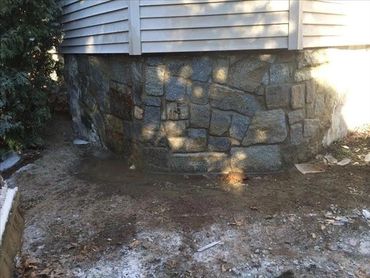 Winchester stone foundation waterproofing.