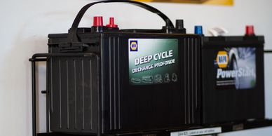Automotive batteries available at Shawnigan Garage in Shawnigan Lake
