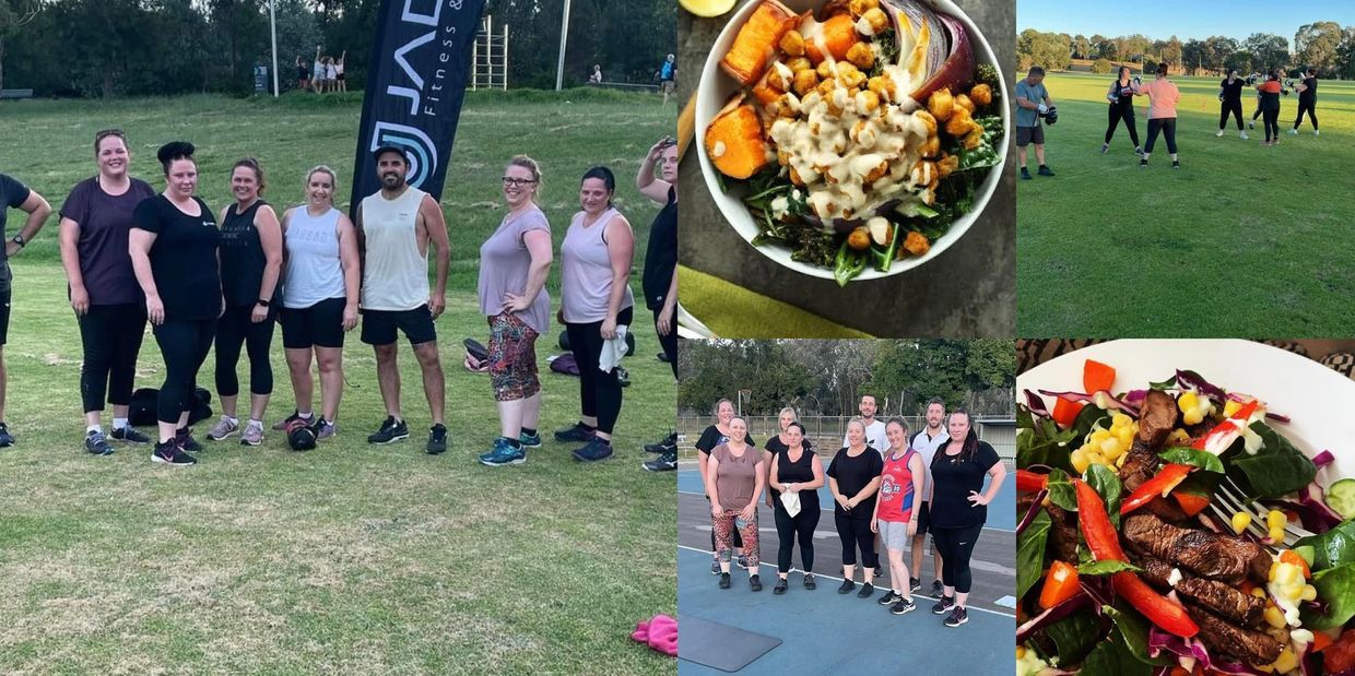 People enjoying a healthy relationship with food and exercise