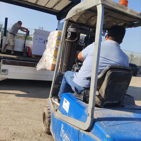 trasporto di merci su camion per trasporto