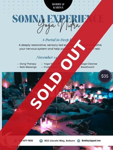 Somna Nidra Nov 14 flyer, sold out