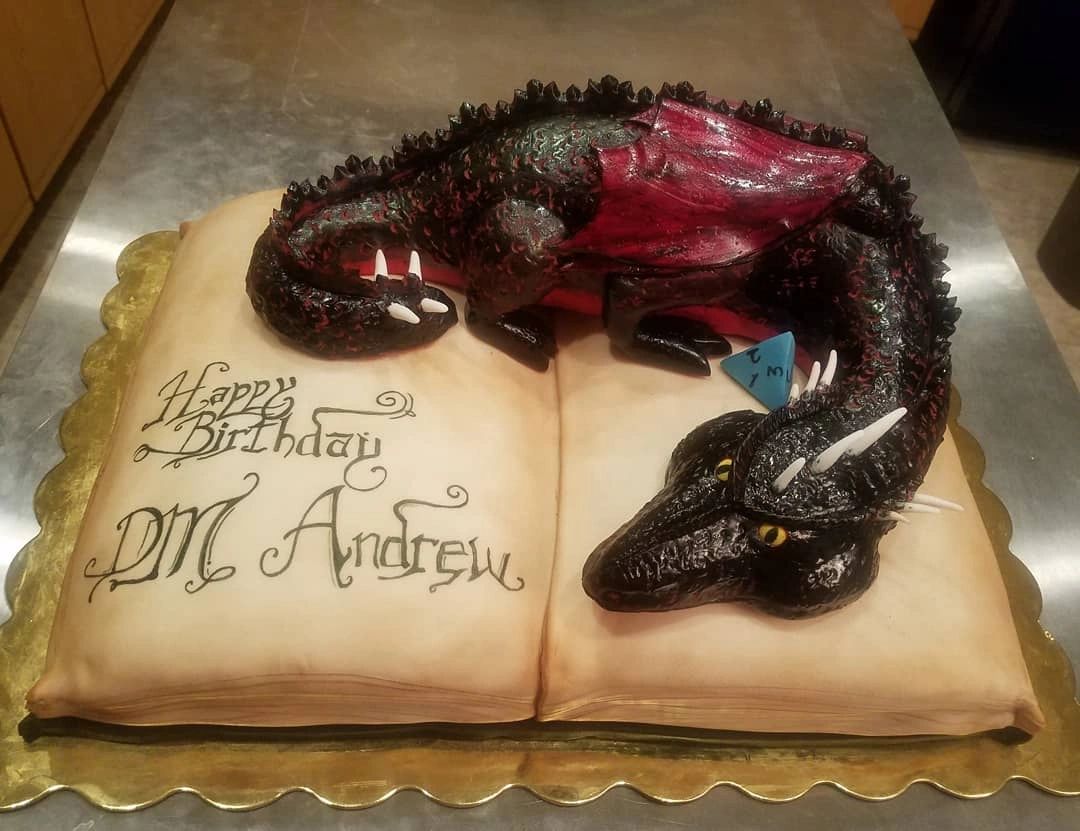 The D & D Dragon Masters birthday cake!