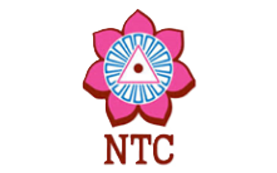 A colorful logo with a flower and the letters 'NTC'.