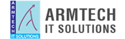 ARMTECH IT Solutions logo with a stylized 'A' and blue theme.