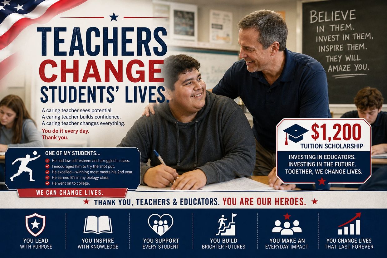 Teachers change students' lives through support and encouragement.